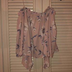 Lulus cropped blouse